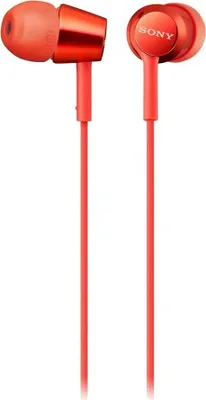Zdjęcie produktu dla Słuchawki z mikrofonem Sony MDR-EX155AP Czerwone