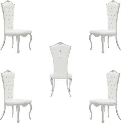 Immagine prodotto di Design Stuhl Luxus Lehnstuhl Polster Stühle 4x Sessel Wohn EssZimmer