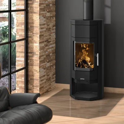 Produktbild von Justus Usedom 5 W+ 2.0 Kaminofen Stahl Schwarz