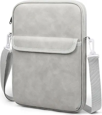 Immagine prodotto di INF Borsa per laptop in tessuto Oxford: borsa a tracolla antiurto e impermeabile per tablet da 11/13 pollici Grigio 11 pollici