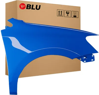 Image de BLU Aile Compatible avec VW Volkswagen Polo 6R1 LD5E Droite Blau MeerBlau | 2009-2017 | Avant | Peint| Prêt à Monter | Galvanisé