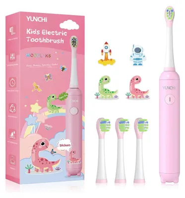 Produktbild von Elektrische Kinderzahnbürste - Sonic - 3–12 Jahre - 3 Modi - 30.000 VPM - IPX7-wasserdicht - USB-C-wiederaufladbar - Für Mädchen