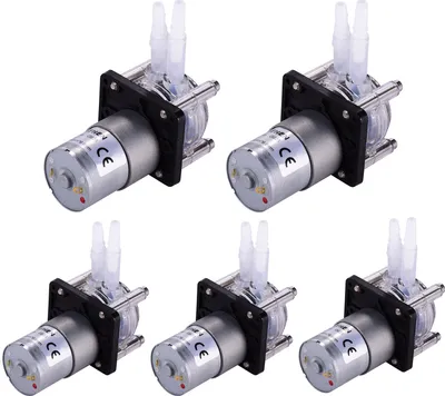Obrázek produktu pro 5X GROTHEN DC 24V peristaltická pumpa se silikonovou hadicí Vysokoprůtoková pumpa na vodní kapaliny Dávkovací vakuová pumpa Samonasávací Ochrana proti korozi Nastavitelný průtok pro kutily Akvarijní laboratoř Chemická analýza Dávkování přísad Plochá obrazovka