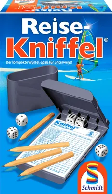Produktbild von Schmidt Spiele Reisespiel Würfelspiel Reise-Kniffel mit Zusatzblock 49091