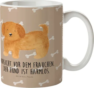 Produktbild von Mr. & Mrs. Panda Pott Hund Flauschig - Hundeglück - Geschenk, Plastikbecher, Niedlich, Sprüche, Hundeliebe, Mehrwegbecher, Hunde, Kinderbecher, Trinklernbecher, Haferl