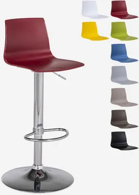 Produktbild von Höhenverstellbarer matter Designhocker Grand Soleil Imola Matt Küchenbar - Bordeaux