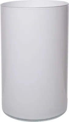Produktbild von INNA-Glas Glas Vase Zylinder Sanya Earth, weiß, 30 cm, Ø 16 cm - Deko Vase/Kerzenglas