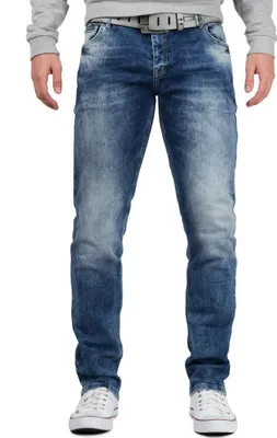 Produktbild von Cipo & Baxx Herren Jeans CD533 Dunkelblau W42/L32