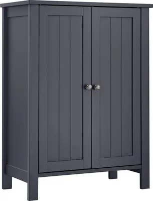 Obrázok produktu pre VASAGLE BCB60GY Kúpeľňová skrinka s 2 nastaviteľnými policami 30 x 60 x 80 cm, sivá