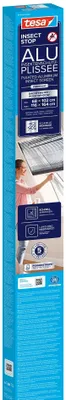 Image de tesa 55804-00000-00 Moustiquaire plissée pour fenêtre de toit Insect Stop, aluminium blanc, 0,68-1,02 x 1,16-1,64 m