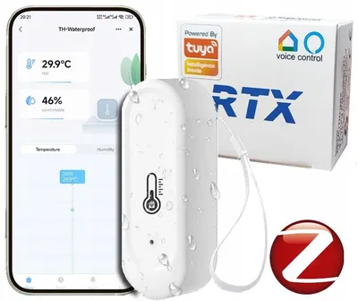 Produktbild von RTX Tuya Zigbee Externer Temperatur- und Feuchtigkeitssensor Weiß