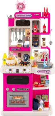 Image de Cuisine pour enfants avec 54 accessoires, rose, à partir de 3 ans