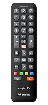 Produktbild von Meliconi 808062, TV, Drucktasten, Schwarz
