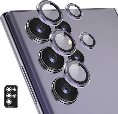 Obrázok produktu pre Ochranné sklo na fotoaparát + krúžok na objektív pre Samsung Galaxy S25 Ultra 5G, hliníkové, odolné