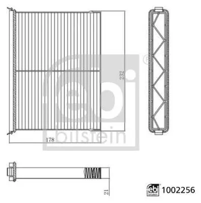 Produktbild von FEBI BILSTEIN 1002256 Innenraumfilter Pollenfilter für MAZDA CX-60 (KH) Aktivkohle
