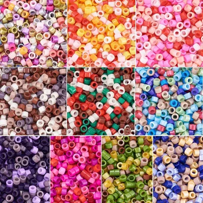 Obrázek produktu pro Sada skleněných korálků, 150 g, průměr 2 mm, 10 barev, pro výrobu šperků