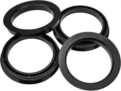 Immagine prodotto di 4x Anello di centraggio Carbonado 72,6 - 57,1 in plastica ABS