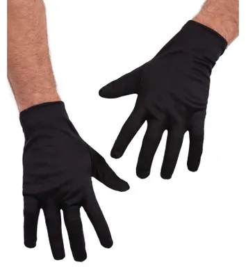 Productafbeelding van Smiffys - Effen gekleurde handschoenen voor heren/dames, uni, katoen, model SM3821 (one size) (zwart)