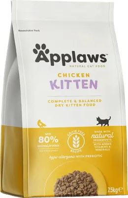 Produktbild von Applaws 5060122491396, Kitten, jede Rasse, Huhn, 7,5 kg