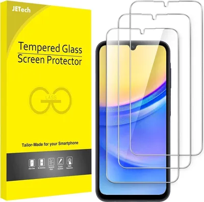 Obrázek produktu pro Samsung Galaxy A15 4G 5G 6,5" ochranný kryt displeje 3 kusy 9H tvrzené sklo proti poškrábání HD čiré