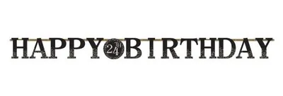 Image de Guirlande d'anniversaire or personnalisable