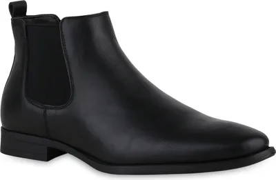 Produktbild von VAN HILL Stylische Herren Chelsea Boots Business Schuhe Stiefel 813545, Farbe: Schwarz, Größe: 43