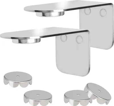 Produktbild von bremermann Magnet-Seifenhalter PUREZZA – frei hängende Seife durch Magnet – Kleben oder Bohren, S/S glänzend, 2er-Set