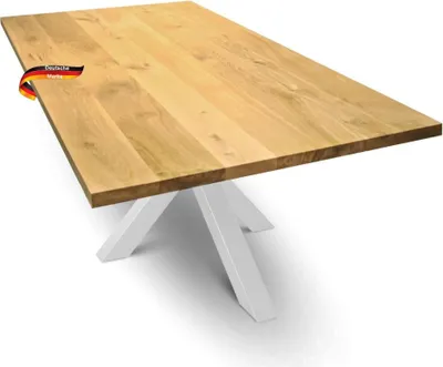 Produktbild von DELUKE® Massivholzplatte Eiche ERIK - 280x100cm | Tischplatte rechteckig Holzplatte Arbeitsplatte aus Massivholz