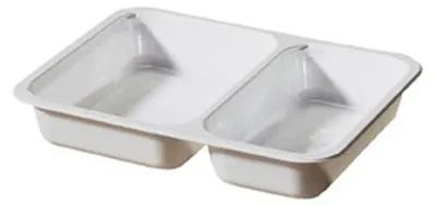 Produktbild von 250x DUNIFORM CPET-Schale 225 x 175 x 35 mm Weiß 2-Teilung