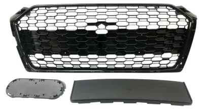 Kühlergrill Sportgrill Waben Schwarz Glanz mit o. ohne PDC für Audi A5 F5 2016 – Produktansicht