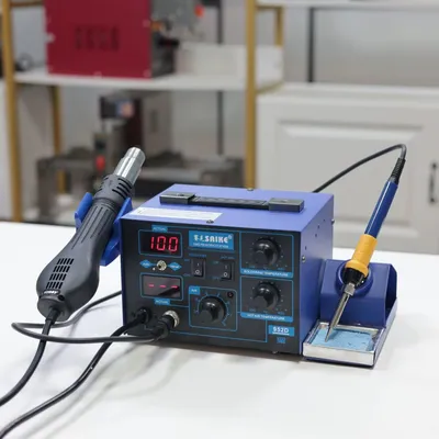 Produktbild von Lötstation mit Heißluft - 952D - 2-in-1 - Heißluftpistole und Lötkolben - Für BGA-Reparaturen