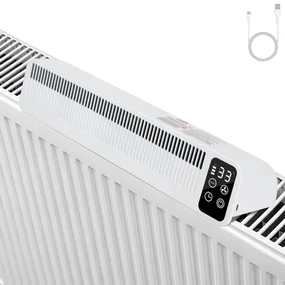 Zdjęcie produktu dla Wzmacniacz grzejnikowy, 3 wentylatory, bateria 5100 mAh, tryb automatyczny, timer, magnetyczny