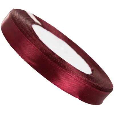 Produktbild von Dunkelrotes Satinband 12mm - 32mb