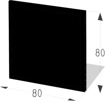 Produktbild von Unterlagsblech Lienbacher 80 x 80 cm 1,5 mm schwarz