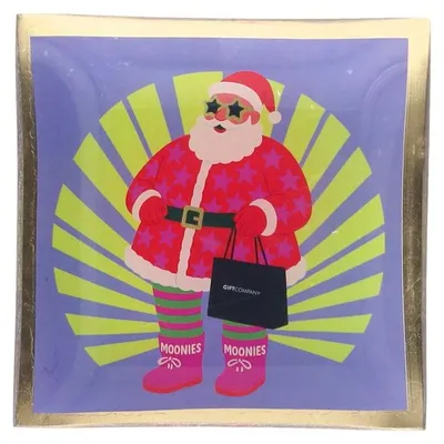 Produktbild von Love Plates, Glasteller "Weihnachtsmann" S