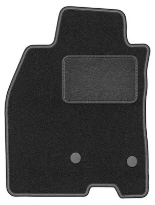 Produktbild von Fahrermatte Velours für Renault Megane III 2008-2015 (Schrägheck/Coupé/Grandtour) – 1-tlg, Graphit, passgenau – Wielganizator LUX