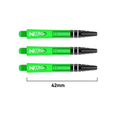 Produktbild von Red Dragon Dartschäfte Dart Schafte Nitrotech Verschiedene Größen und Farben, Medium / Grün