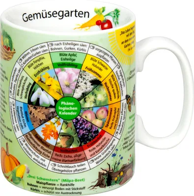 Immagine prodotto di Könitz Becher Wissensbecher Gemüsegarten, Tasse, Porzellan, Bunt, 460 ml, 11 1 330 2795