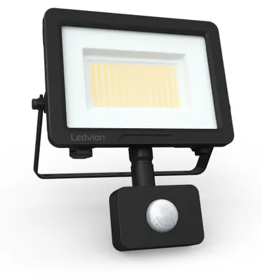 Image de Ledvion Projecteur LED avec detecteur 50W IP44 4000K
