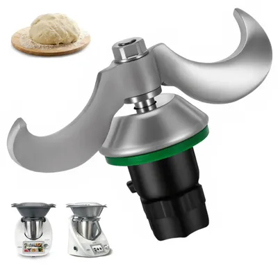 Teigknetmesser für Thermomix TM5/TM6, 2er-Set, Edelstahl