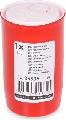 Zdjęcie produktu dla Wimex - świeca cmentarna 60 × 100 mm, ~ 23 h, 30% oleju