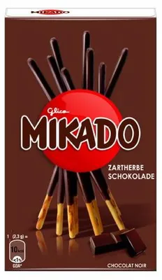 Immagine prodotto di Bastoncini Mikado ricoperti di cioccolato fondente 75g confezione da 4 pezzi