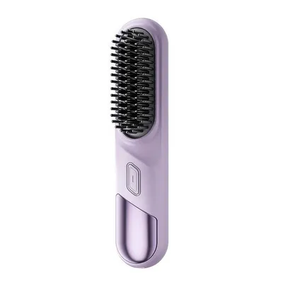 Produktbild von Mini Glättbürste & Lockenstyler, 4000mAh Akku, Glätteisen mit Keramikbeschichtung, 4 Temperaturstufen für alle Haartypen