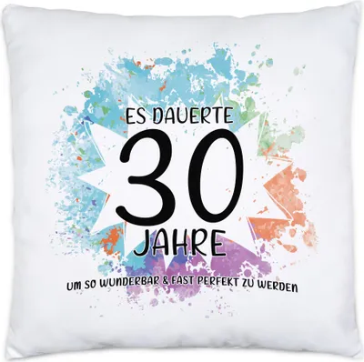 Produktbild von Es Dauerte 30 Jahre Um So Wunderbar Zu Werden Kissen Inkl. Füllung Geburtstagsgeschenk 30 Jahre Alt Humor
