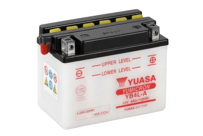 Image de Batterie plomb/acide YUASA sans pack d'acide - YB4L-A