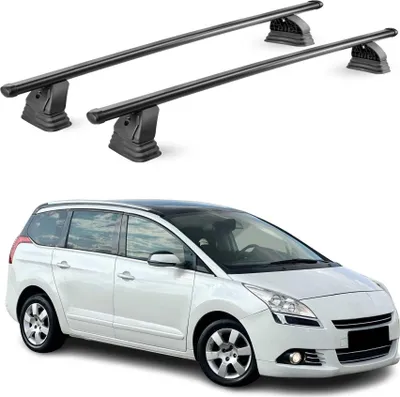 Image de Barres de toit transversales acier pour Peugeot 5008 I (Sans barres) 2009-2016