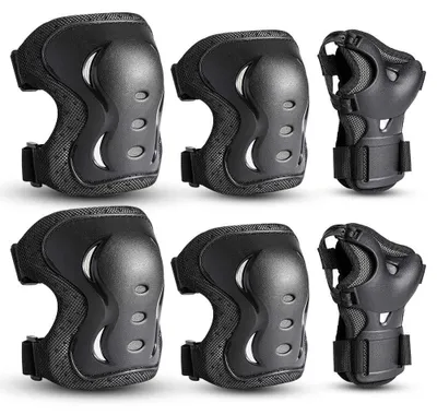 Produktbild von 6-in-1 Schutzset mit Knieschützern, Ellenbogenschützern und Handschützern