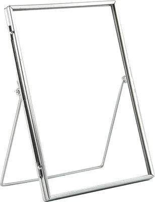 Produktbild von Nicola Spring Stehende Metallfoto-Frames - freistehender Metallic-Tischschreibtisch-Bildanzeige - 6 "x 8" - Silber - Pack von 5