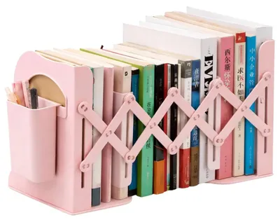 Produktbild von Faltbarer Organizer-Ständer, modernes verstellbares Regal, rosa
