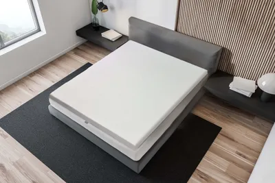 Produktbild von Matratzentopper Best Sleep Heavenly Argentum, H8 4cm PolyurethanSchaum+ 4 cm latex cool gel 200x180 cm, 8 cm Höhe, viskoelastischer Schaum, hypoallergen, atmungsaktiv, beidseitig verwendbar